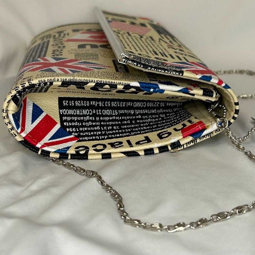Depeche Mode New York Newsprint Traveler Clutch Shoulder Bag Purse New With Tag - Picture 4 of 16